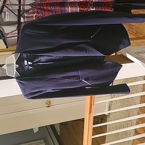 H&M open front zipper Blazer with asymmetrical front hem